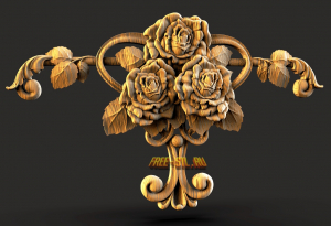flowers decor 3d model STL free download